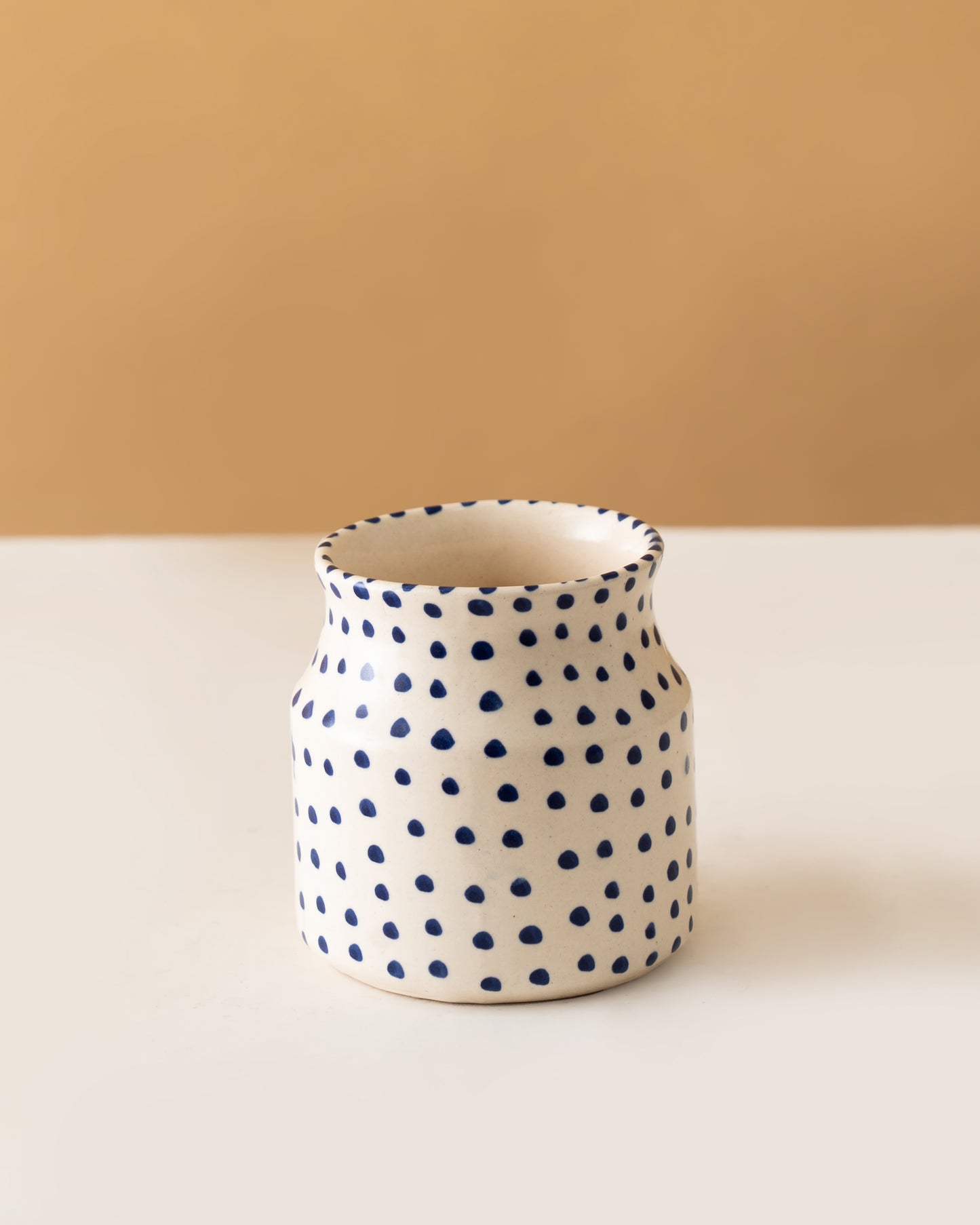 Blue Polka Dot Ceramic Mug - RVMUG47