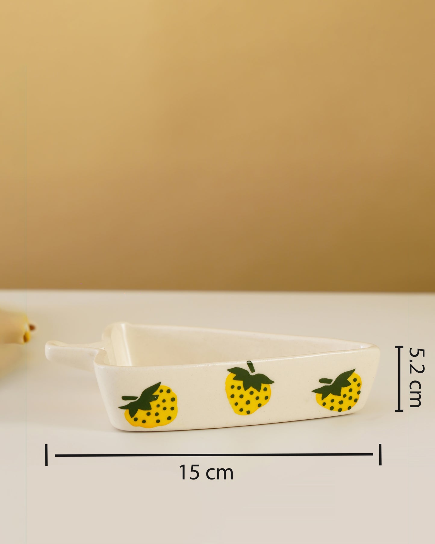 Strawberry Print Cute Serving Bowl for Snacks & Desserts - RVBWL04