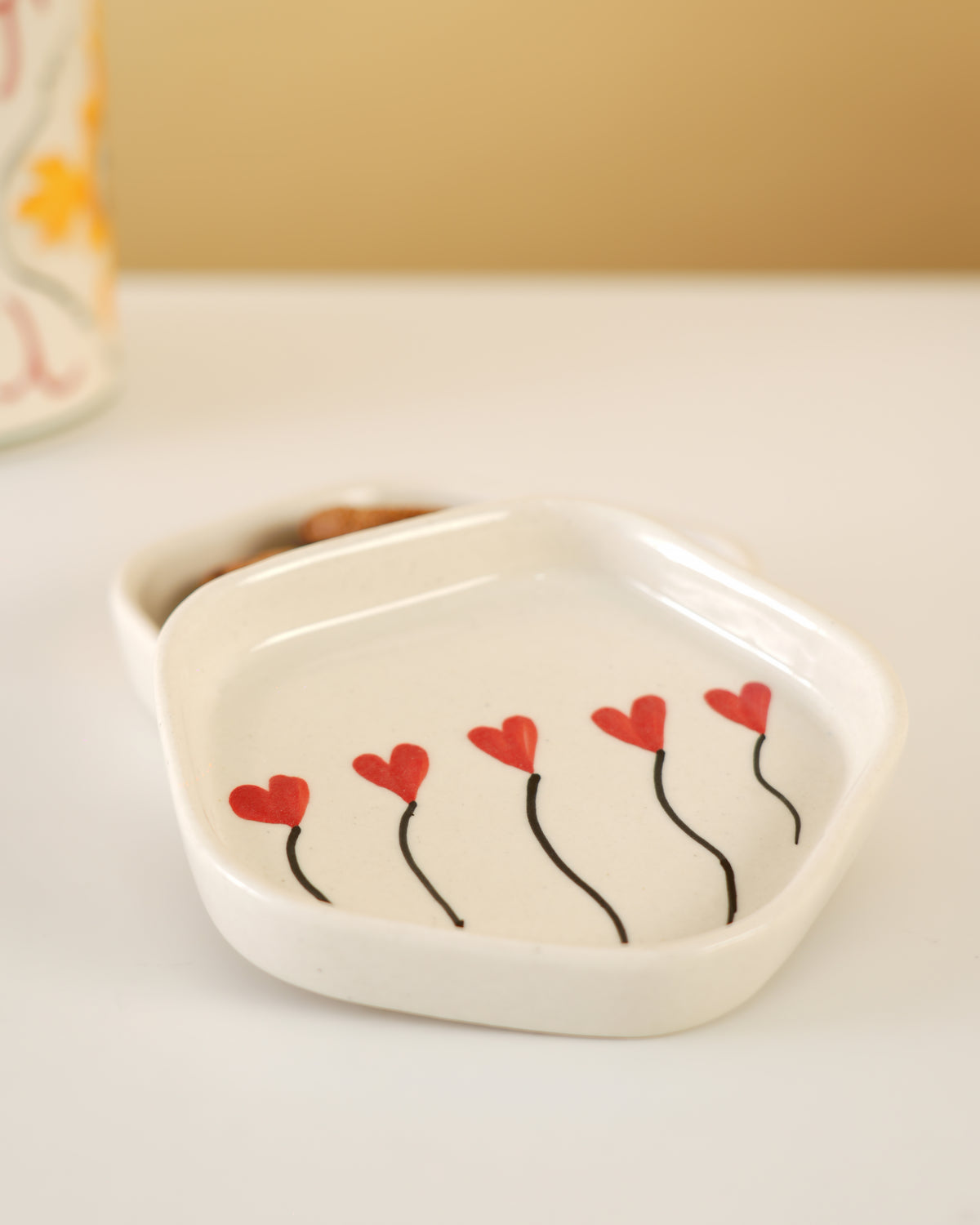 Little Hearts Handcrafted Ceramic Dish ( Set of 2 ) - RVPLT10