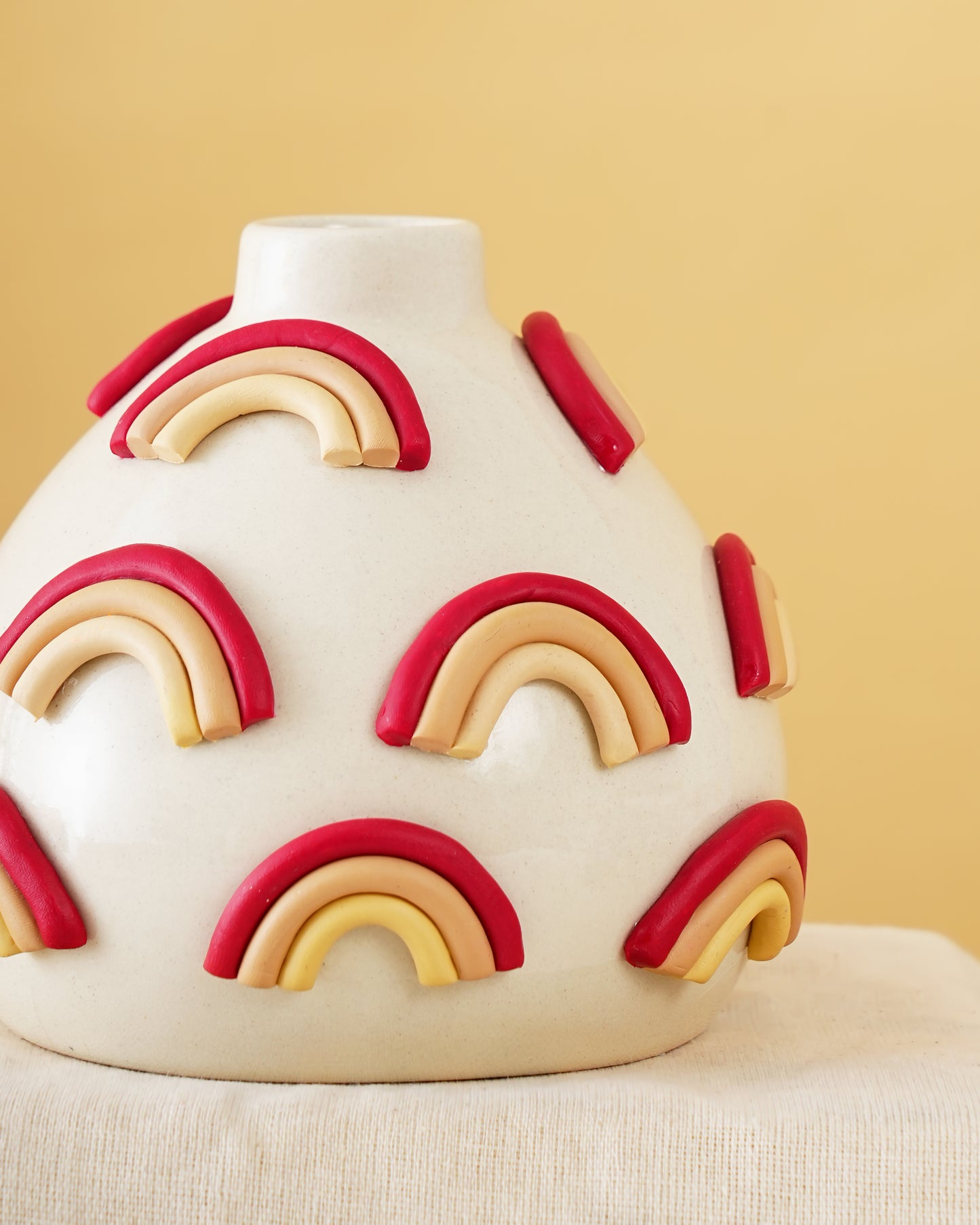 Handcrafted Rainbow Ceramic Vase - RVVAS57