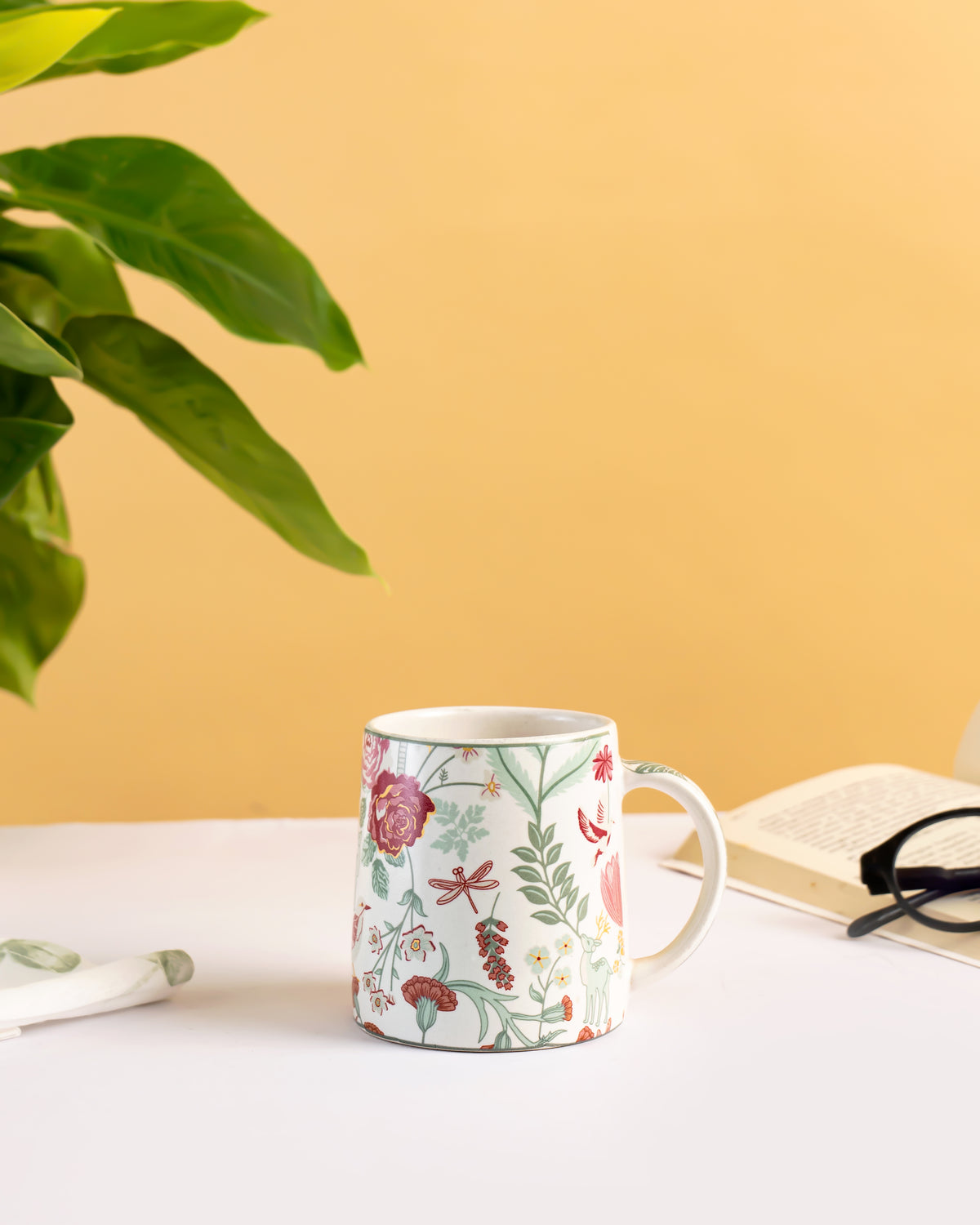 Floral Garden Ceramic Mug Set of 2 - RVMUG30