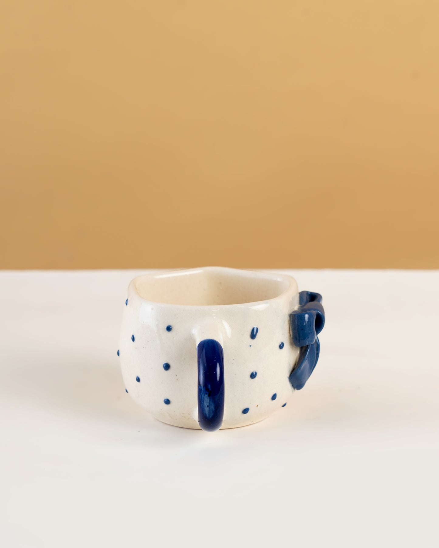 Bow Detail Ceramic Mugs Set of 2 - RVMUG12