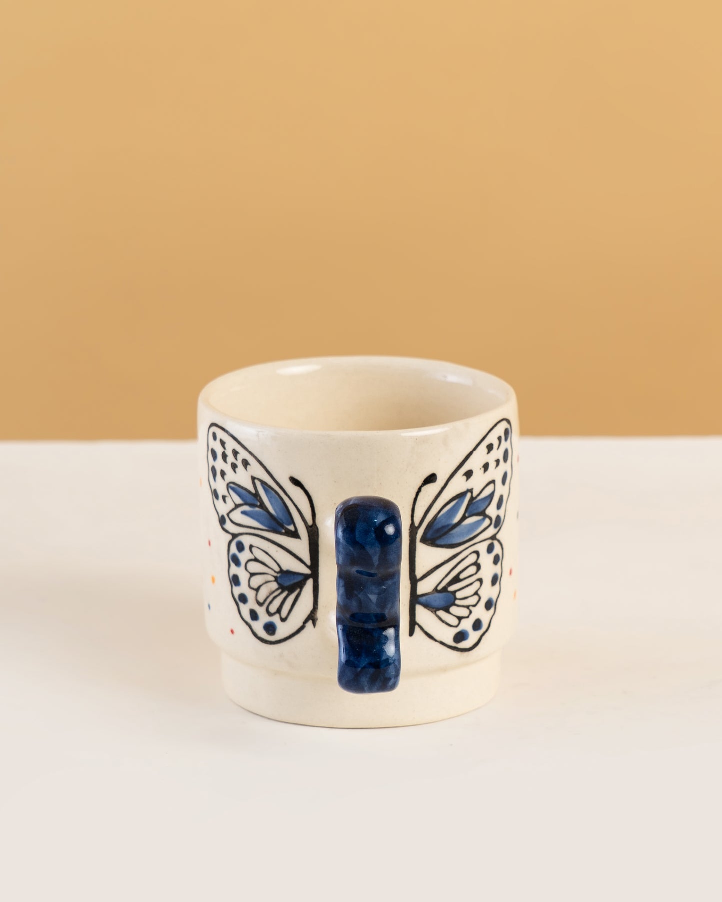 Butterfly Handle Ceramic Mug - RVMUG46