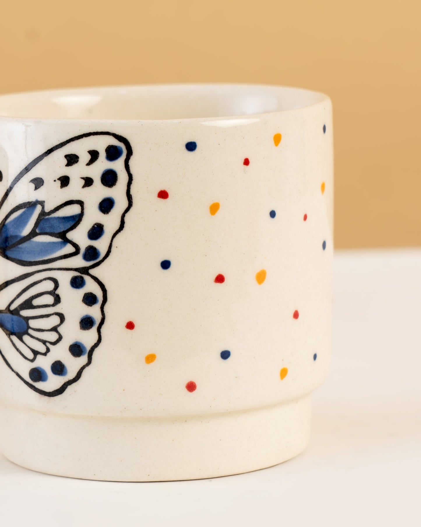 Butterfly Handle Ceramic Mug - RVMUG46