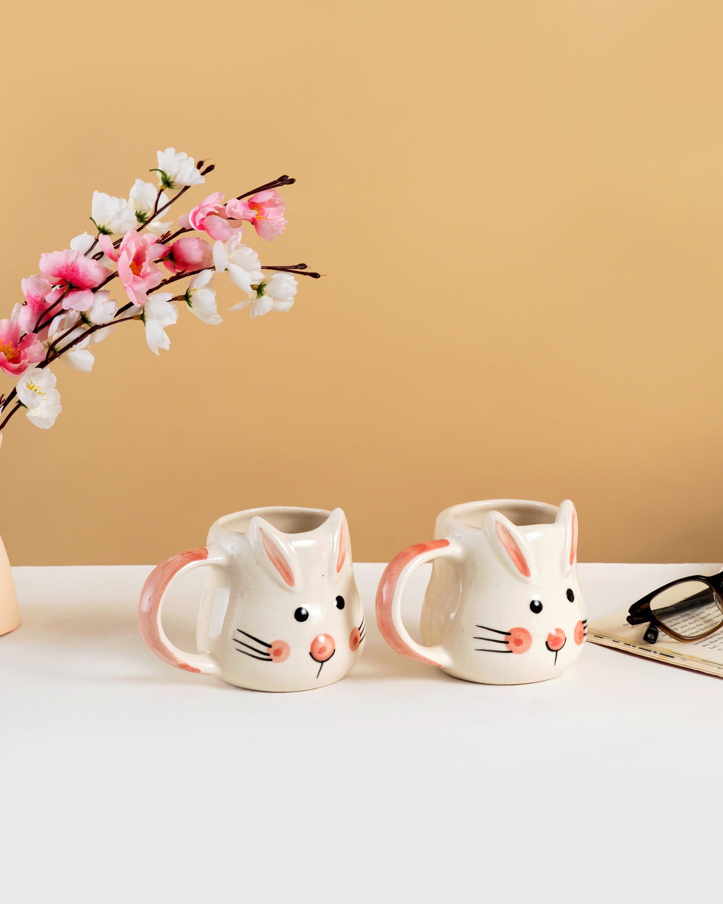 Bunny Bliss Ceramic Mug Set of 2 - RVKIDMUG39