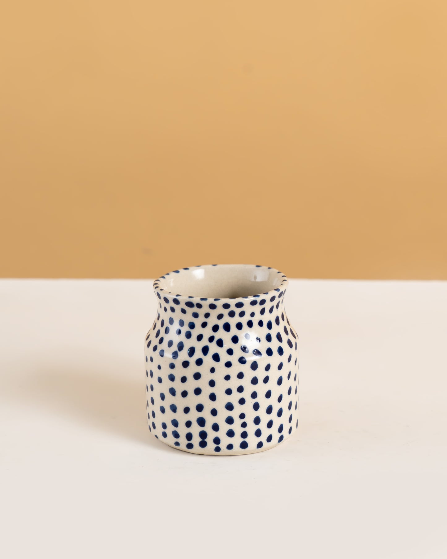 Blue Polka Dot Ceramic Mug - RVMUG48