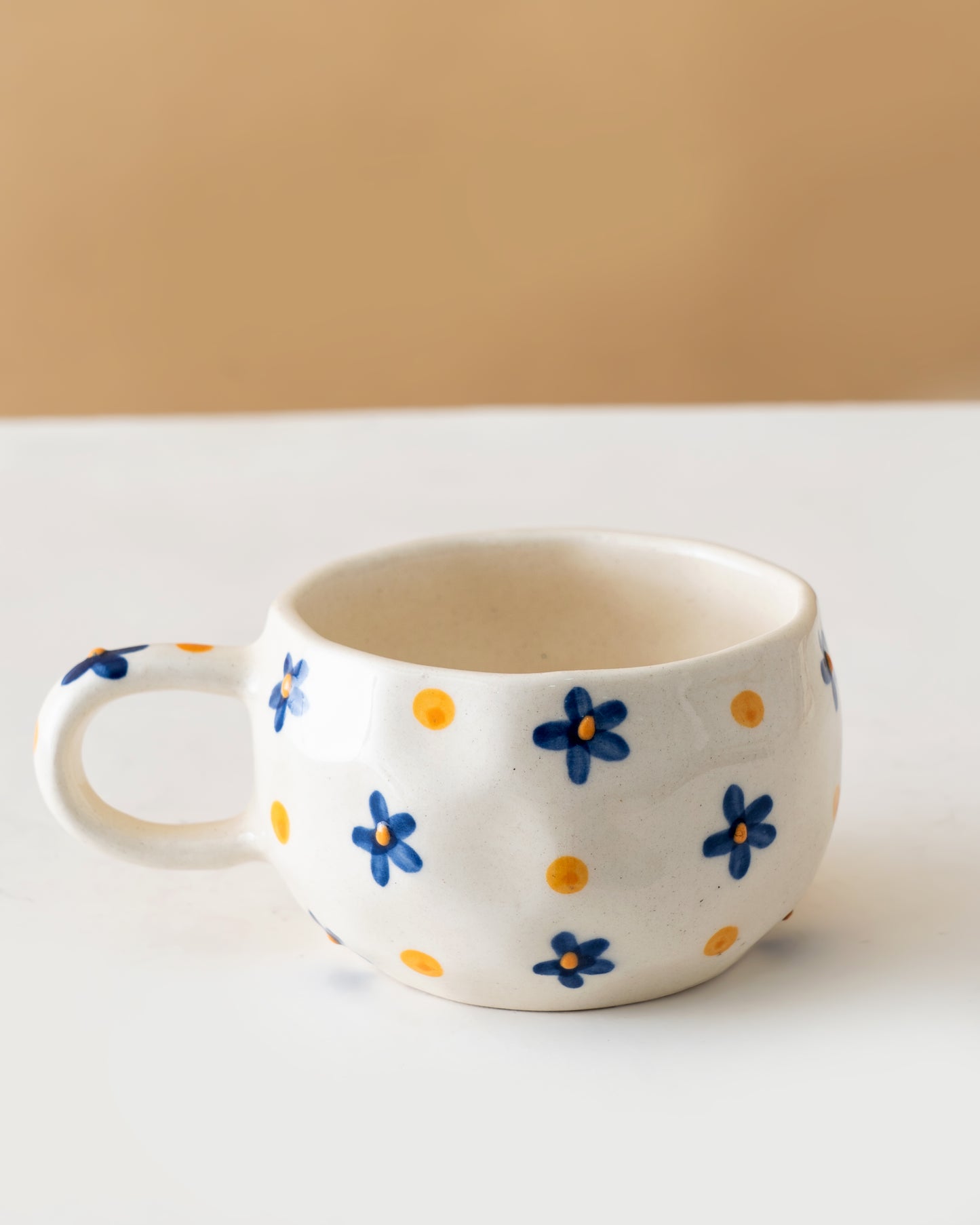 Hand-Painted Floral Cup & Saucer Set - RVCUPSAU6