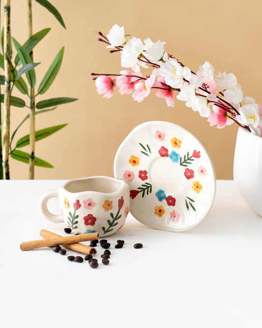 Blossom Garden Cup & Saucer Set - RVCUPSAU88