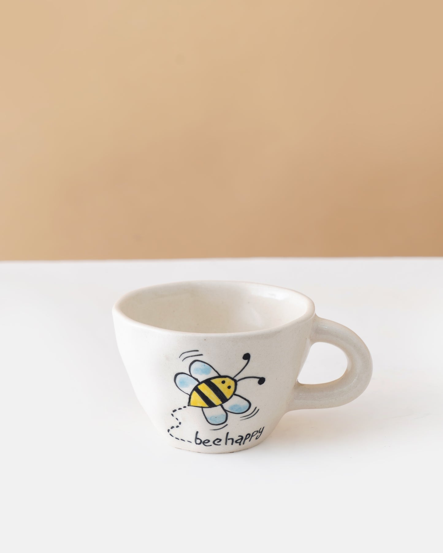 Bee Happy Ceramic Cup & Plate Set - RVCUPSAU8