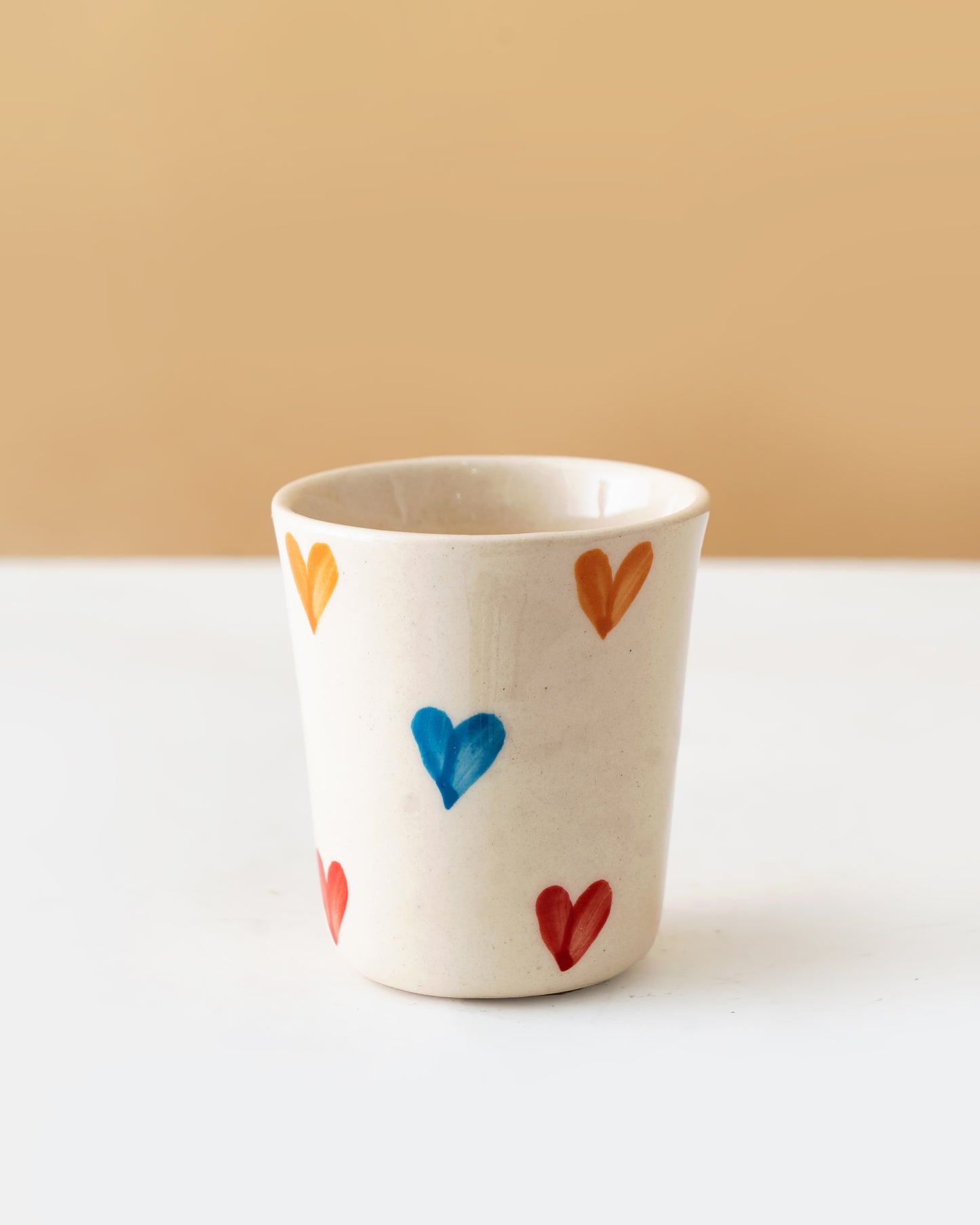 Hand-Painted Heart Cup & Bowl Set - RVDABR4