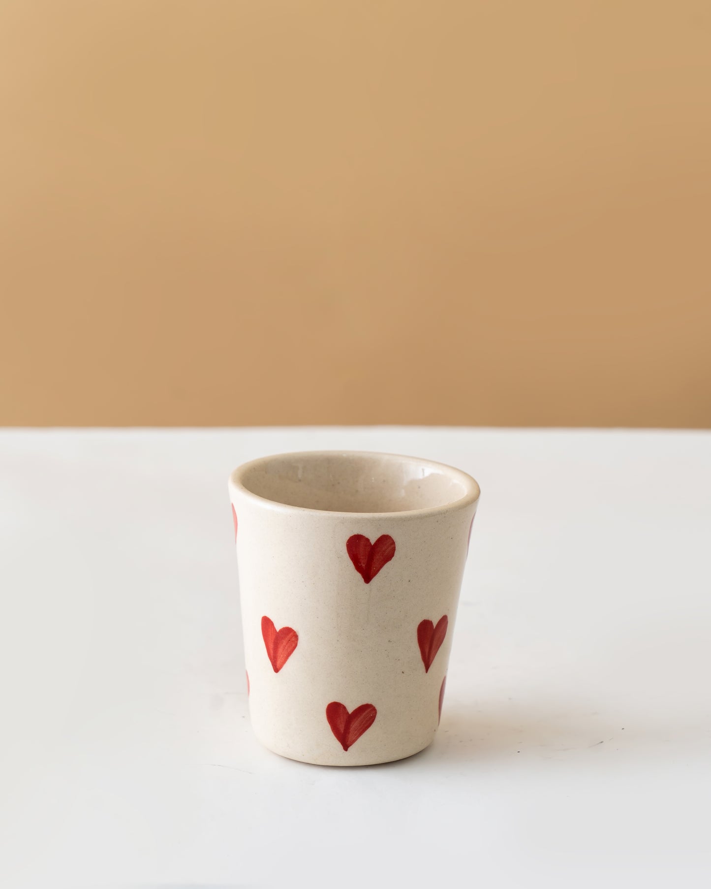 Hand-Painted Heart Ceramic Cup Set - RVDABR7