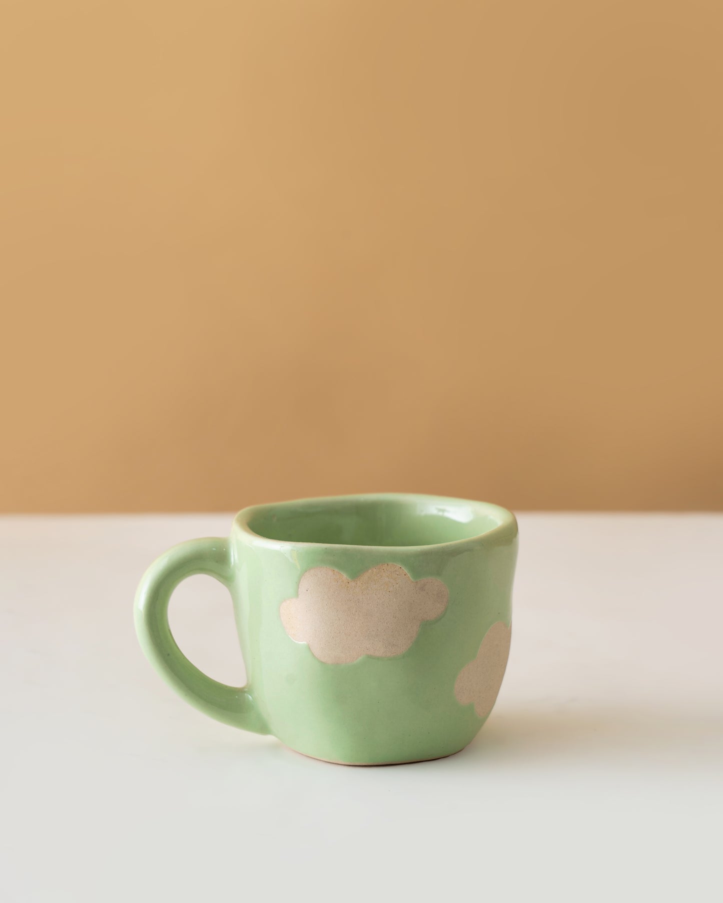 Cloud Green Ceramic Cup & Plate Set - RVCUPSAU5