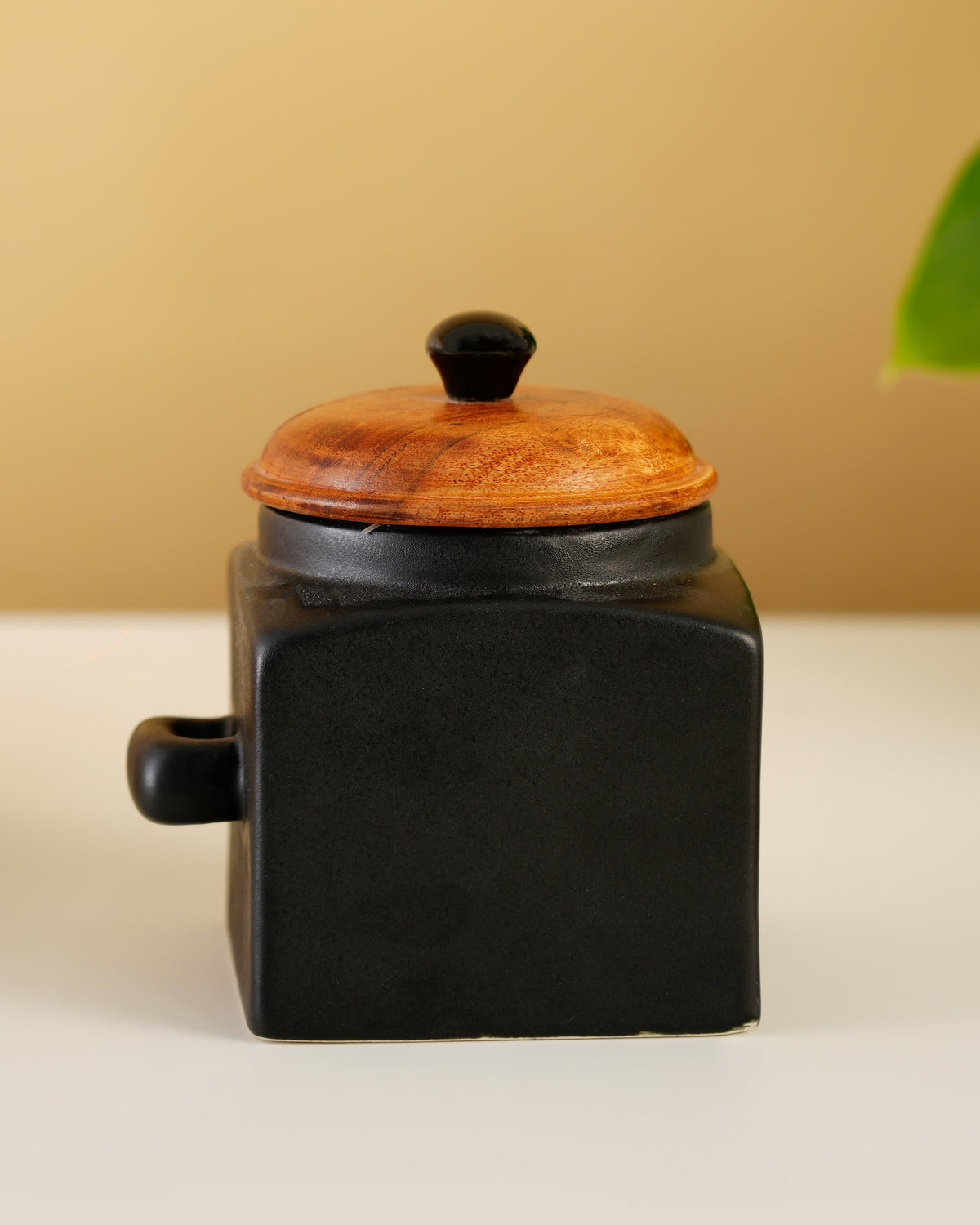 Matte Black Ceramic Sugar Canisters (Only SUGAR) - RVJAR2345