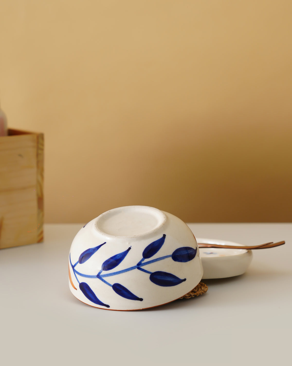Hand-Painted Floral Ceramic Bowl (Single)  - RVBWL06